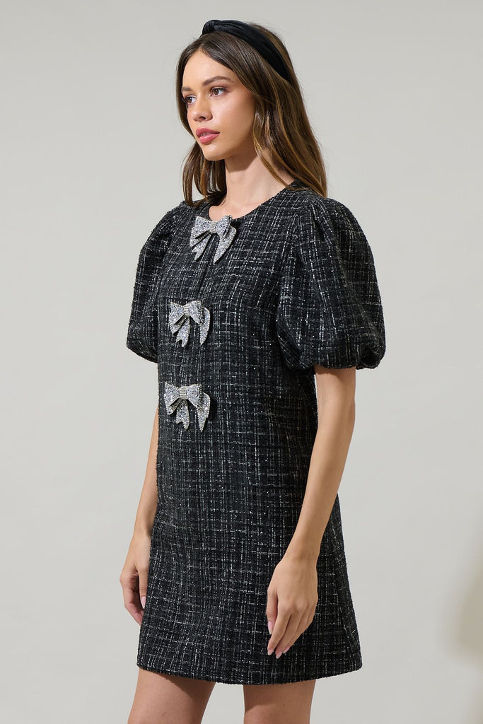 Margaret Tweed Bow Dress