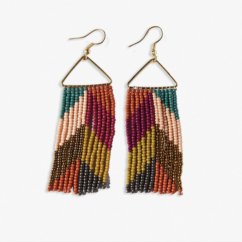 Whitney Beaded Fringe Earrings