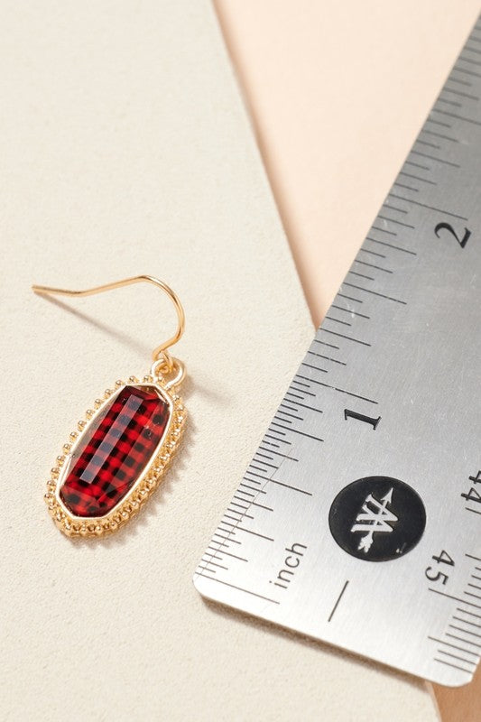 Mini Buffalo Plaid Earrings
