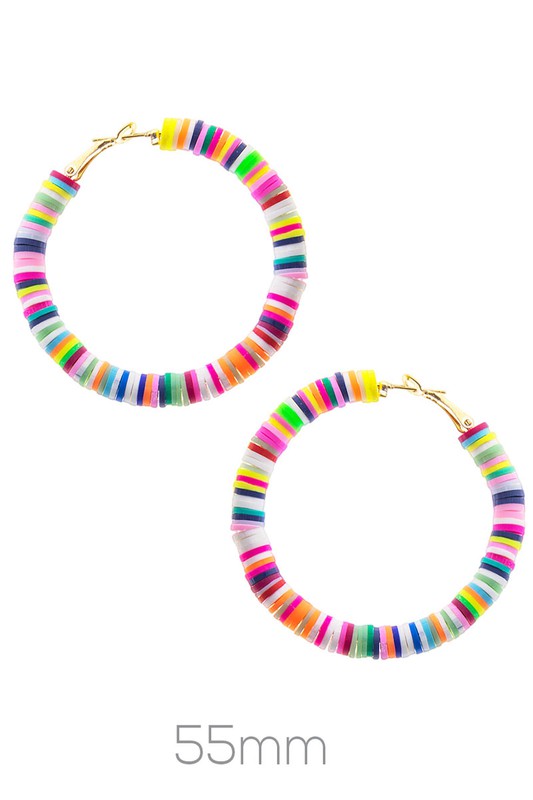 Multi Colored Hoop Earrings