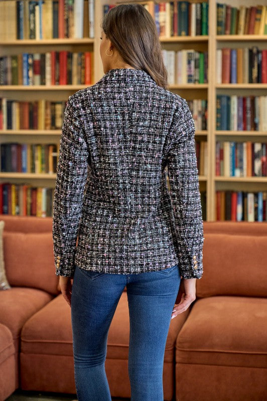 Black Tweed Blazer