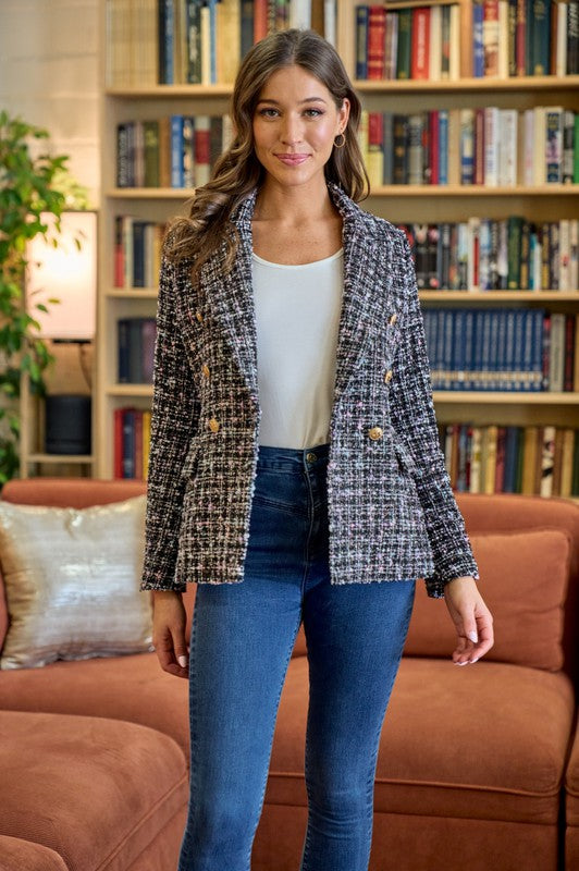 Black Tweed Blazer