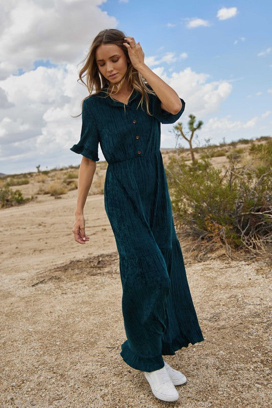 Jewel Velvet Maxi Dress