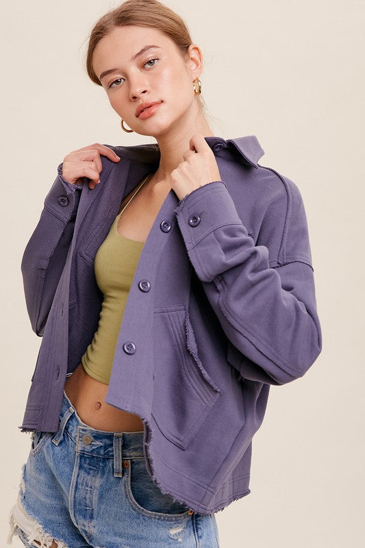 Denim Style Utility Jacket