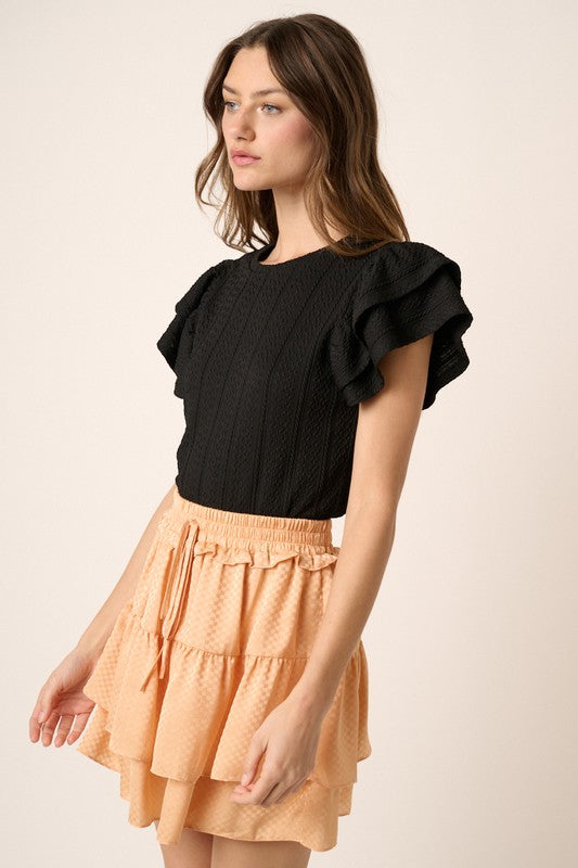 Ruffle Cable Top