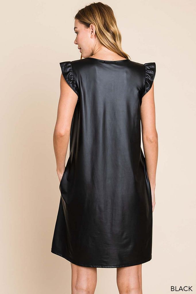 Bianca Faux Leather Dress