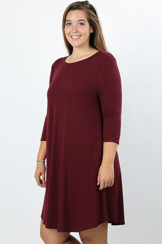 Game Day Dress, 3/4 Sleeve, Many Colors