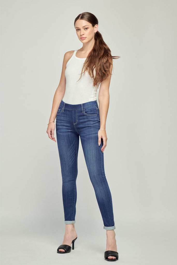 Crop Skinny Pull On Jeans