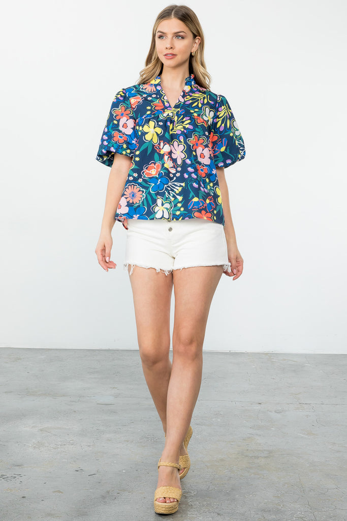 Dominican Floral Top