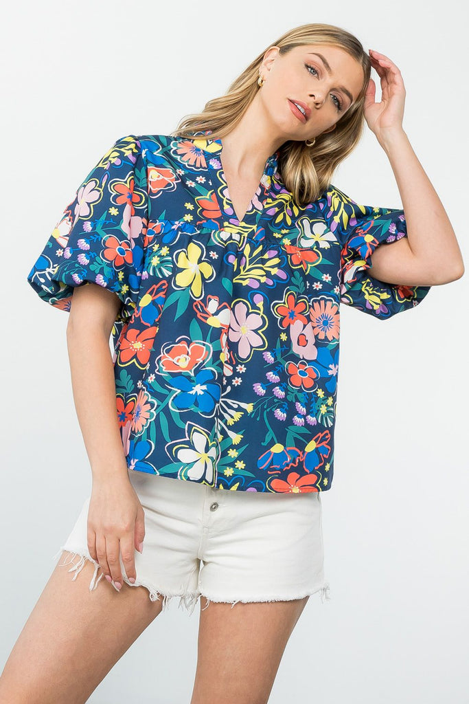 Dominican Floral Top