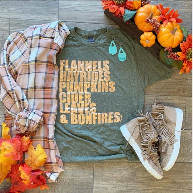 Fall Words T-Shirt