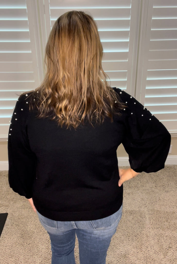 Pearl Accent Sweater