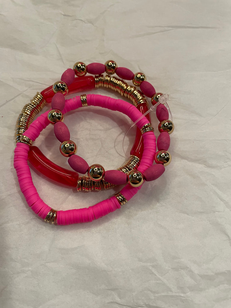 Bright Pop Bracelets, Sets of 3