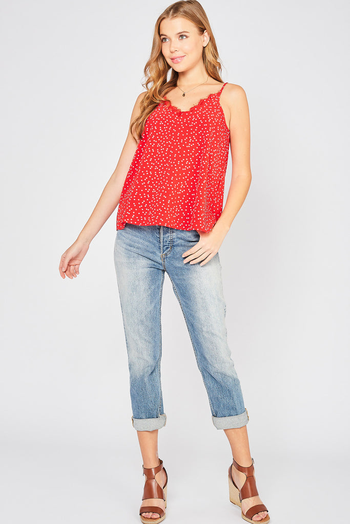 Red Polka Dot Camisole