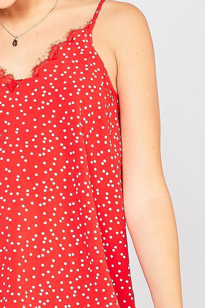 Red Polka Dot Camisole