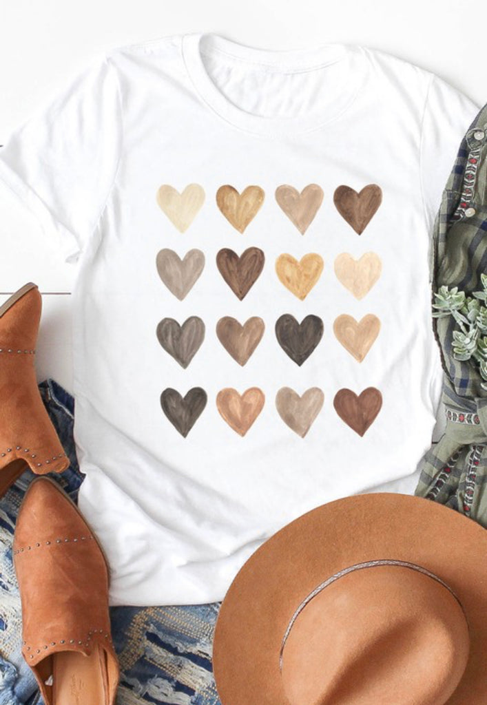 Watercolor Hearts T-Shirt