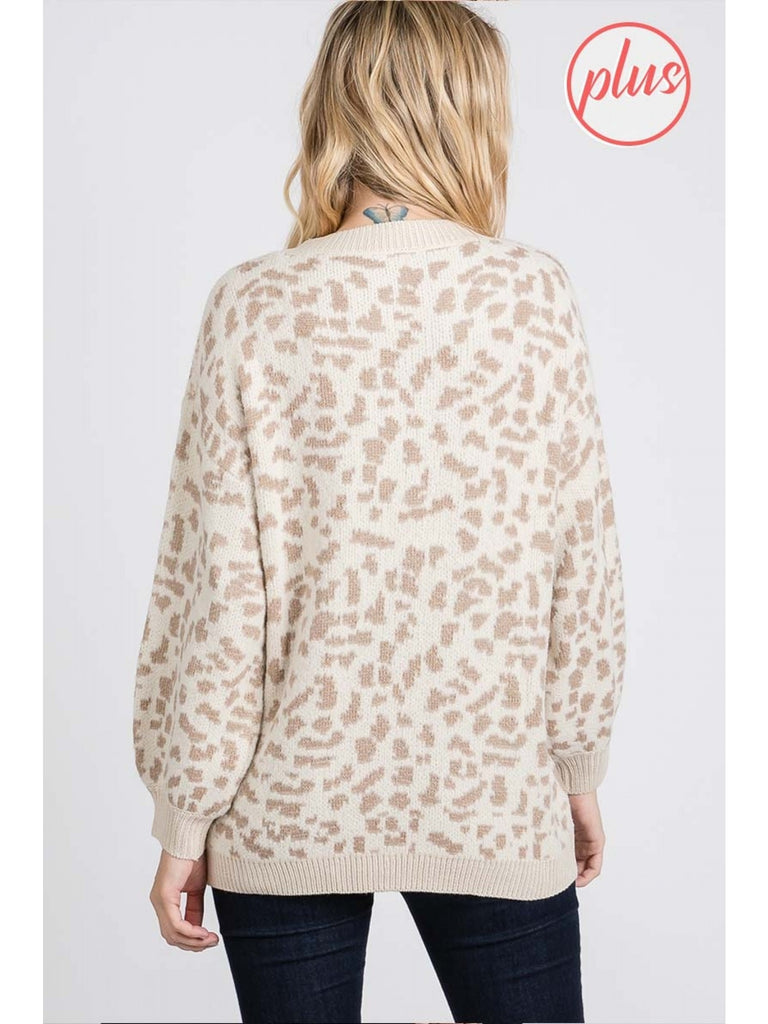 Ivory Leopard Sweater