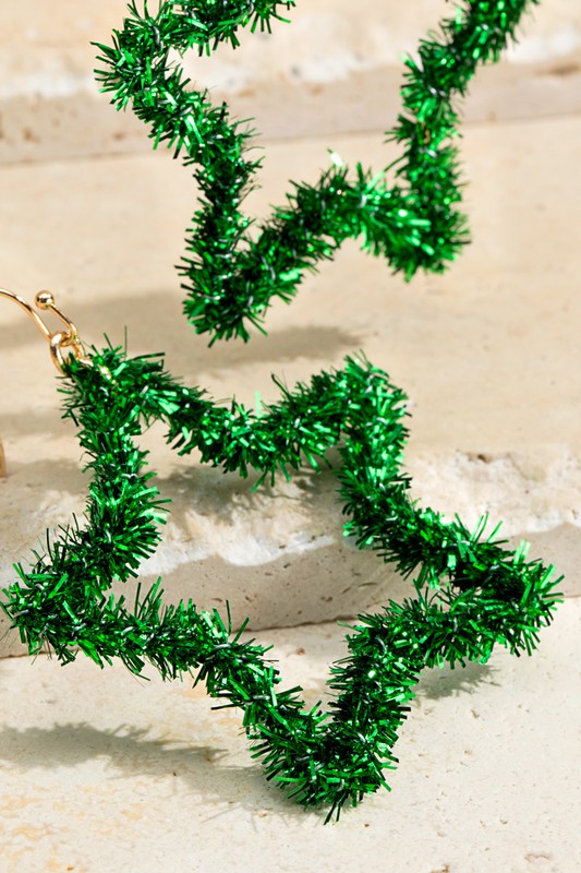Star Tinsel Earrings